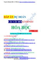 Phần 1 vô cơ   dự đoán các dạng bài điểm 8,9,10 môn hóa   kì thi thpt quốc gia