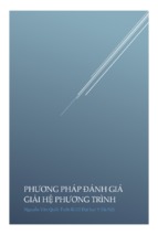 Phương pháp đánh giá giải hệ phương trình