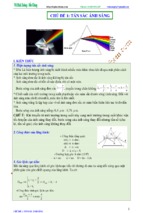 Chủ đề 1 tán sắc ánh sáng
