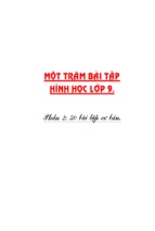 Bài tập hình học lớp 9 phần 2