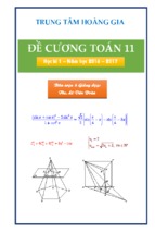 đề cương toán 11   học kỳ 1