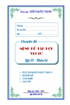 Chuyên đề mệnh đề   tập hợp   vector