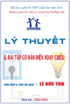 Lý thuyết và bài tập cơ bản điện xoay chiều