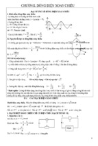ôn tập lý thuyết về dòng điện xoay chiều