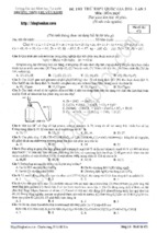 đề thi thử thpt quốc gia môn hóa học lần 3 trường chuyên khtn năm 2017