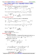 Tổng hợp các công thức cực trị điện xoay chiều