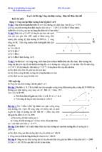 Bài tập công của điện trường   điện thế   hiệu điện thế