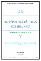 Làm chủ hóa học trong 30 ngày   phần vô cơ   lê đăng khương