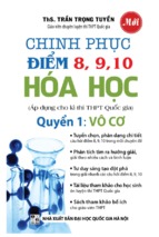 Chinh phục điểm 8, 9, 10, quyển 1 vô cơ   ttt