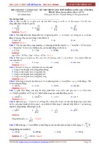 đáp án và lời giải chi tiết đề thi minh họa môn vật lý 2017
