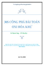 30 giây công phá bài toán oxi hóa khử