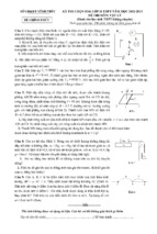đề thi chọn học sinh giỏi môn vật lý 11 tỉnh vĩnh phúc