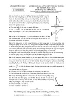 đề thi chọn học sinh giỏi môn vật lý 10 tỉnh vĩnh phúc