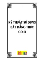 Các kỹ thuật khi dùng bất đẳng thức co si hay