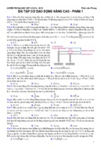 Bài tập cơ dao động nâng cao   luyện thi đại học môn vật lý