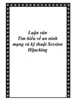 Luận văn Tìm hiểu về an ninh mạng và kỹ thuật Session Hijacking
