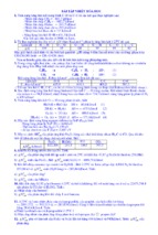 Bài tập nhiệt hóa học (đáp án)