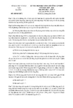 đề thi chọn học sinh giỏi năm 2016 môn hóa học 11 tỉnh hà tĩnh