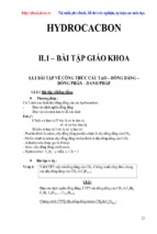 Bài tập hidrocacbon có lời giải