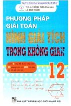 Phương pháp giải toán hình giải tích trong không gian