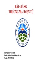 Chuong 1 tong quan ve thuong mai dien tu