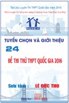 đề thi thử thpt quốc gia môn tiếng anh