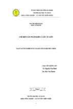 Luận văn chế biến sản phẩm khô cá lóc ăn liền