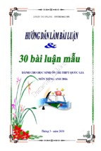 Hướng dẫn làm bài luận và 30 bài luận mẫu   version 2