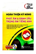 Hoàn thiện kỹ năng phát âm và đánh dấu trọng âm tiếng anh
