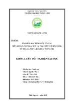 Tình hình mắc bệnh viêm tử cung trên đàn lợn nái ngoại nuôi tại trại chăn nuôi bình minh   mỹ đức   hà nội và biện pháp phòng trị