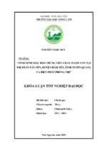Tình hình mắc hội chứng tiêu chảy ở lợn con tại thị trấn tân yên   huyện hàm yên   tỉnh tuyên quang và biện pháp phòng trị