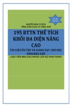 195  Bài tập trắc nghiệm thể tích khối đa diện nâng cao có đáp án