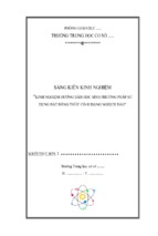 Skkn kinh nghiệm hướng dẫn học sinh phương pháp sử dụng bất đẳng thức cô si dạng nghịch đảo