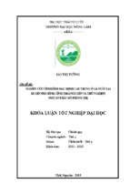  Nghiên cứu tình hình mắc bệnh cầu trùng ở gà nuôi tại huyện Phú Bình - tỉnh Thái Nguyên và thử nghiệm một số phác đồ phòng trị.