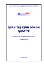 QUẢN TRỊ KINH DOANH QUỐC TẾ