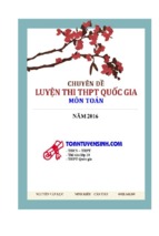 Chuyên đề luyện thi thpt quốc gia môn toán 2017 