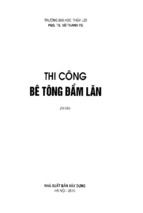 Thi công bê tông đầm lăn 1