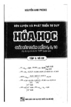 Rèn luyện phát triển tư duy hóa học giải bài toán điểm 8 9 10  