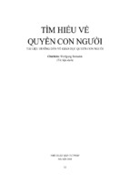 TÌM HIỂU VỀ QUYỀN CON NGƯỜI 