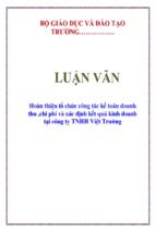 3512972 luan van hoan thien to chuc cong tac ke toan doanh thu chi phi va xac dinh ket qua kinh doanh tai cong ty tnhh viet truong