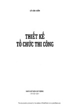 Thiết kế tổ chức thi công phần 1