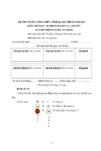 đề thi tuyển công chức tỉnh quảng bình môn thi trắc nghiệm chuyên ngành chính sách lao động đề 7
