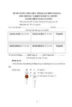 đề thi tuyển công chức tỉnh quảng bình môn thi trắc nghiệm chuyên ngành chính sách lao động đề  3