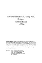 How to complete adc using psoc 