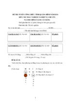 đề thi tuyển công chức tỉnh quảng bình môn thi trắc nghiệm chuyên ngành chính sách lao động đề 6