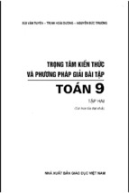 Trọng tâm kiến thức và phương pháp giải toán 9