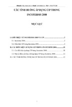 Các tình huống áp dụng cip trong incoterms 2000