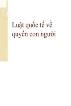 đề tài luật quốc tế về quyền con người