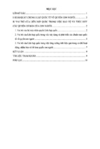 đề tài vai trò của liên hợp quốc trong việc bảo vệ và thúc đẩy các quyền cơ bản của con người