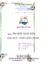 Tìm hiểu khái niệm đạo đức tính liêm chính